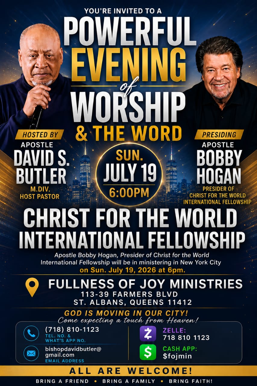 Powerful Evening of Worship & The Word — July 19, 2026