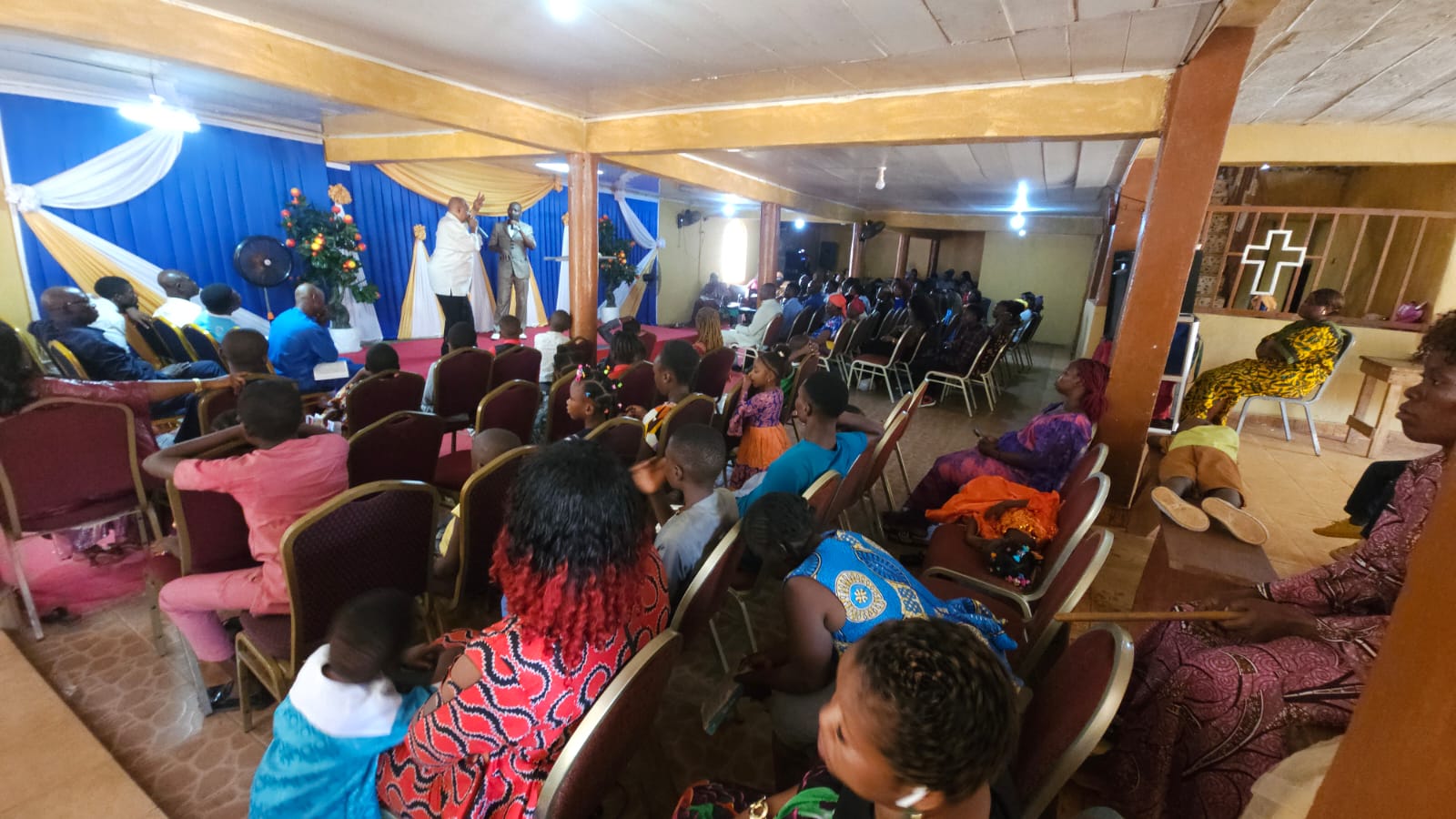 Congregation gathered in worship